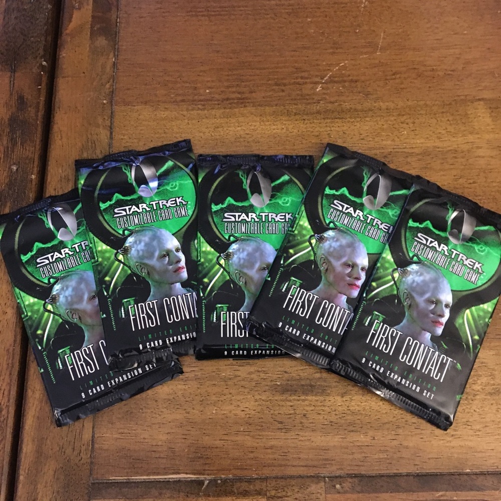 Star Trek CCG First Contact 5 Booster Packs